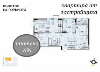 Продается 4-комнатная квартира, 78 м2, Удмуртия, улица Максима Горького, 34