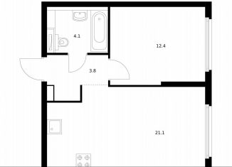 Продается 1-комнатная квартира, 41.4 м2, Москва, жилой комплекс Барклая 6, к6, ЖК Барклая 6