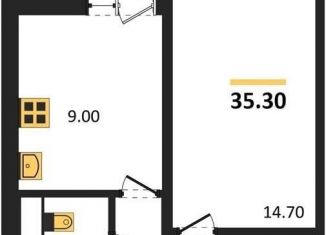 Продается 1-ком. квартира, 35.3 м2, Воронеж, Левобережный район, Ростовская улица, 18А