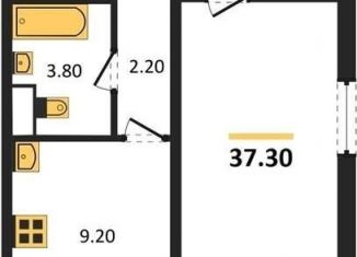 Продажа однокомнатной квартиры, 37.3 м2, Воронеж, Ростовская улица, 18А, Левобережный район