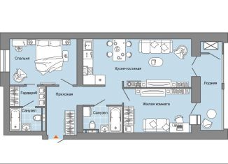 Продажа 2-ком. квартиры, 70 м2, село Первомайский, улица Строителя Николая Шишкина, 11к1