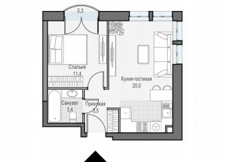 Продается 1-комнатная квартира, 38.3 м2, Москва, улица Академика Королёва, 21, метро Бутырская