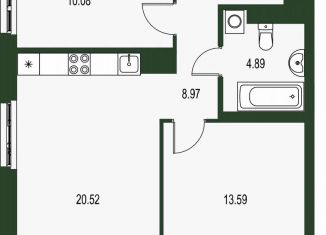 Продаю 2-комнатную квартиру, 58.7 м2, Екатеринбург, улица Цвиллинга, 7Ч, Ленинский район