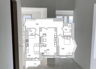 Продается 2-комнатная квартира, 77 м2, Санкт-Петербург, улица Руднева, 16, метро Озерки