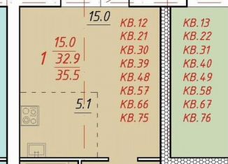 Продается квартира студия, 35.5 м2, Новоалтайск, улица Титова, 6А