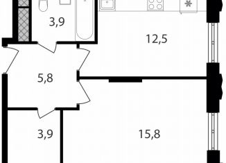 Продаю однокомнатную квартиру, 41.9 м2, Москва, район Чертаново Южное