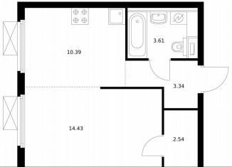 Продаю 1-комнатную квартиру, 34.3 м2, Москва, Южнопортовый район, 1-й Дубровский проезд, вл78/14