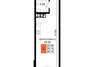 Квартира на продажу студия, 29.1 м2, Новороссийск