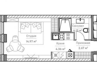 Продаю 1-ком. квартиру, 26.1 м2, Москва, метро Добрынинская, Летниковская улица, 13