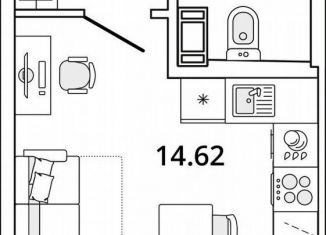 Квартира на продажу студия, 22.6 м2, Санкт-Петербург, проспект Маршала Блюхера, 11к3