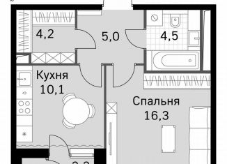 Продаю 1-комнатную квартиру, 42 м2, Москва, район Покровское-Стрешнево, Строительный проезд, 9с9