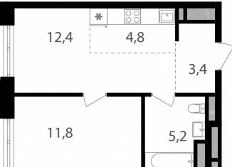 Продажа 1-ком. квартиры, 37.6 м2, Москва, район Соколиная Гора