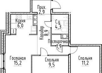 Продаю двухкомнатную квартиру, 60.3 м2, Санкт-Петербург, Центральный район, улица Моисеенко, 10