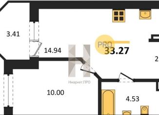 Однокомнатная квартира на продажу, 33.2 м2, Екатеринбург, улица Печатников, 1, ЖК Московский Квартал