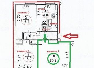 Продается комната, 26.2 м2, Омск, Ленинский округ, Вокзальная улица, 1