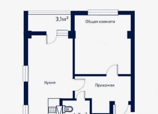 Продается 1-комнатная квартира, 44.4 м2, Москва, район Хорошёво-Мнёвники, Живописная улица, 1