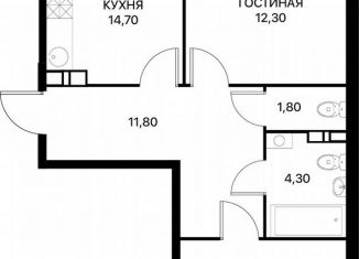 Продаю 2-комнатную квартиру, 63 м2, Ростов-на-Дону, Первомайский район