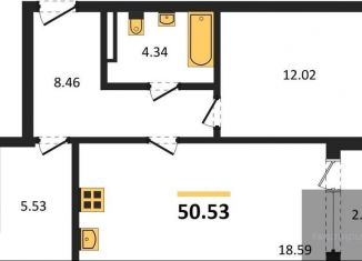 Продажа однокомнатной квартиры, 50.5 м2, Воронеж, Центральный район, улица Ломоносова, 116А