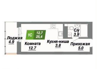 Продается квартира студия, 25.4 м2, Санкт-Петербург, Невский район, Славянская улица, 1