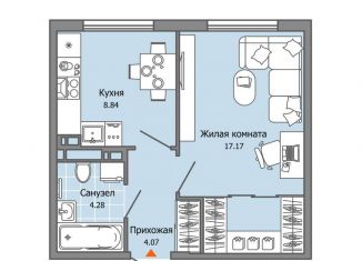 Продается однокомнатная квартира, 34 м2, Ульяновск, жилой комплекс Город Новаторов, 2