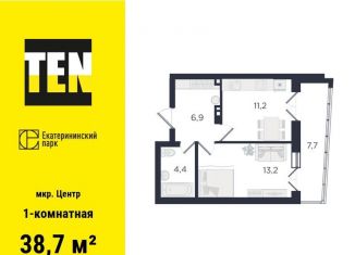 Продажа 1-ком. квартиры, 38.7 м2, Екатеринбург, метро Площадь 1905 года, улица Свердлова, 32Б