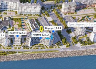 Продам 2-ком. квартиру, 57.2 м2, Санкт-Петербург, муниципальный округ Гавань, набережная Миклухо-Маклая, 3к2