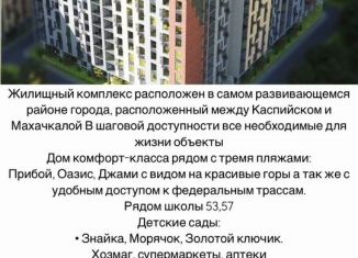 Продам квартиру студию, 22.4 м2, Махачкала, проспект Насрутдинова, 162