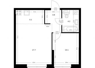 Продажа однокомнатной квартиры, 40.9 м2, Татарстан, ЖК Сиберово, 1