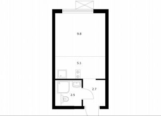 Продается квартира студия, 20.1 м2, Москва, метро Братиславская, жилой комплекс Люблинский Парк, 14.6