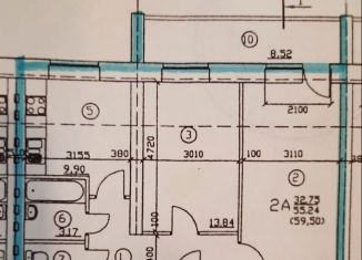 Продам 2-комнатную квартиру, 55.3 м2, Курск, Железнодорожный округ, улица Парижской Коммуны, 38