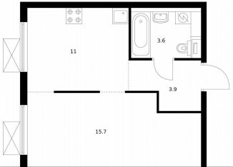 Продается 1-ком. квартира, 34.2 м2, Котельники