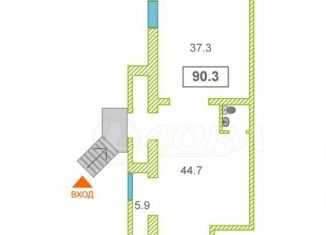 Продается торговая площадь, 90.3 м2, Тюмень, улица Мельникайте, 85, Ленинский округ