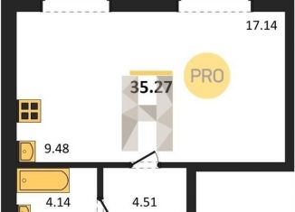 Продаю квартиру студию, 35.3 м2, Воронежская область, Кленовая улица, 4