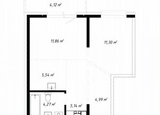 2-ком. квартира на продажу, 47.2 м2, Иркутск