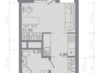 Продаю квартиру студию, 25.8 м2, Казань, Советский район