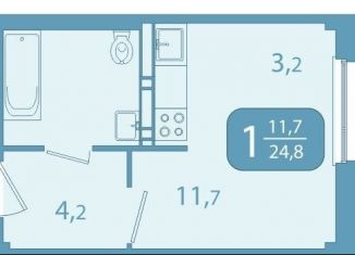 Продажа 1-ком. квартиры, 24.8 м2, Томск, улица Юрия Ковалёва, 47