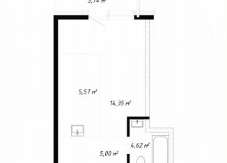 Продажа 1-комнатной квартиры, 33.3 м2, Иркутск