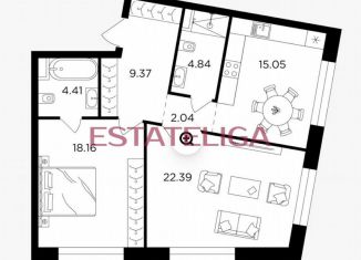 Продажа трехкомнатной квартиры, 76.2 м2, Москва, улица Виктора Маслова, 2, метро Дубровка