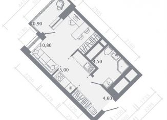 Продается квартира студия, 25.8 м2, Казань, Советский район