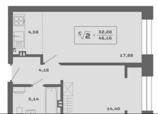 Продам 2-ком. квартиру, 46.2 м2, Новосибирск, метро Площадь Гарина-Михайловского, Красногорская улица