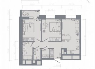 Продажа 2-комнатной квартиры, 59.2 м2, Татарстан