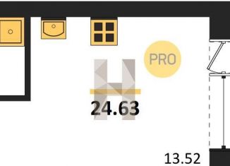 Продам квартиру студию, 24.6 м2, Павловск