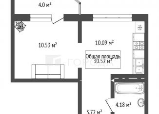 Продается однокомнатная квартира, 32.5 м2, Новосибирск, улица Станиславского, 16/1