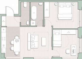 Продается 2-ком. квартира, 54.6 м2, Москва, метро Мичуринский проспект