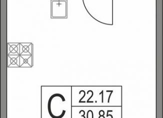 Продается квартира студия, 30.9 м2, Санкт-Петербург, Богатырский проспект, 2А