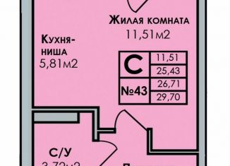 Продается квартира студия, 29.7 м2, Удмуртия