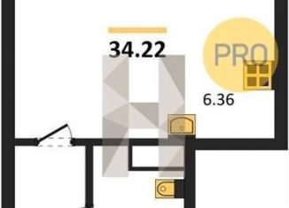 Продается квартира студия, 34.2 м2, Воронеж