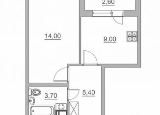 Продается 1-комнатная квартира, 33.4 м2, Всеволожск, Взлётная улица, 14