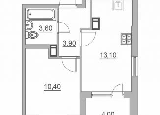 Продам однокомнатную квартиру, 33 м2, Всеволожск, Взлётная улица, 14