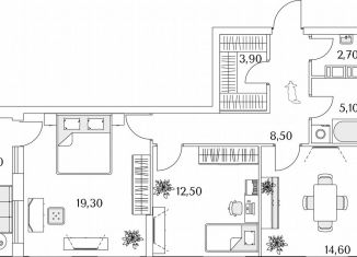 Продается 2-комнатная квартира, 69.3 м2, Санкт-Петербург, метро Комендантский проспект, Планерная улица, 99